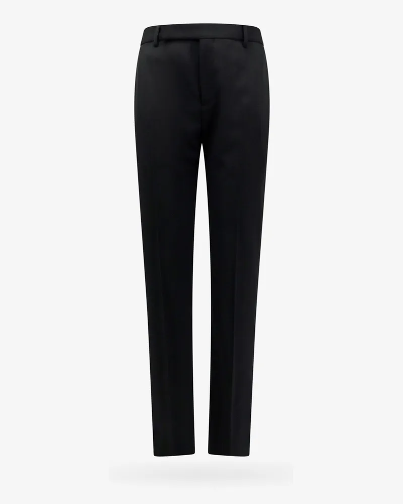 Saint Laurent Sustainable virgin wool trouser with frontal pinces -  - gender_Man Black