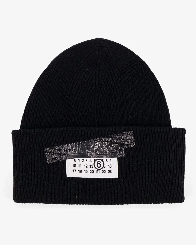 Maison Margiela Wool blend beanie hat -  - gender_Man Black