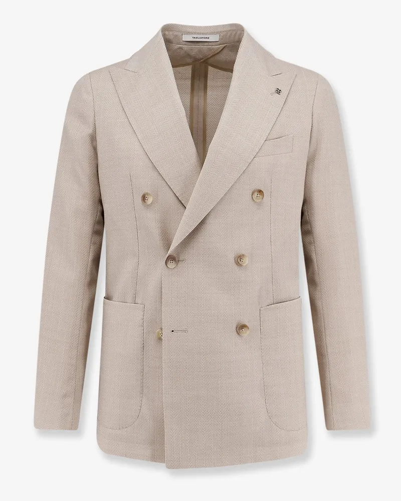 Tagliatore Virgin wool blazer -  - gender_Man Beige