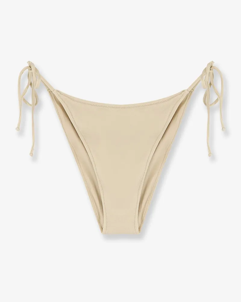 MC2 Saint Barth Virgo Shiny Bikini Slip with Logo detail -  - gender_Woman Gold