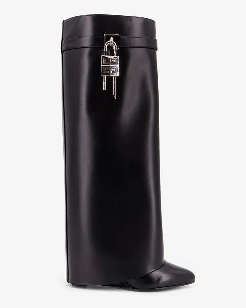Givenchy Shark Lock leather boots -  - gender_Woman Black