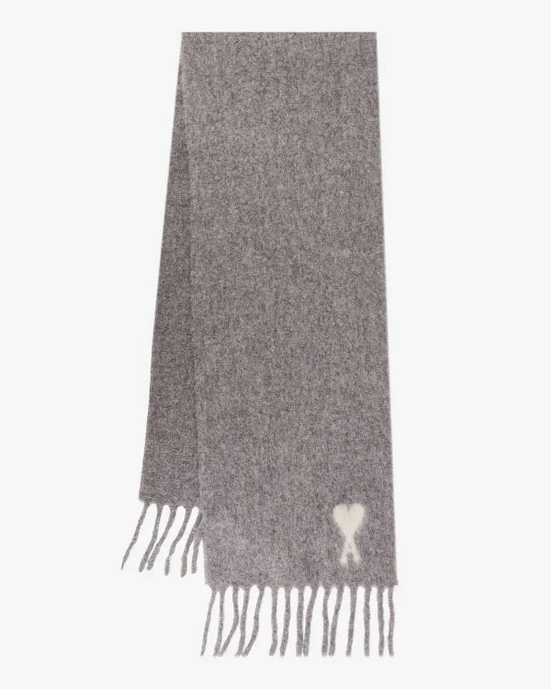 AMI Paris Alpaca blend scarf -  - gender_Man Grey