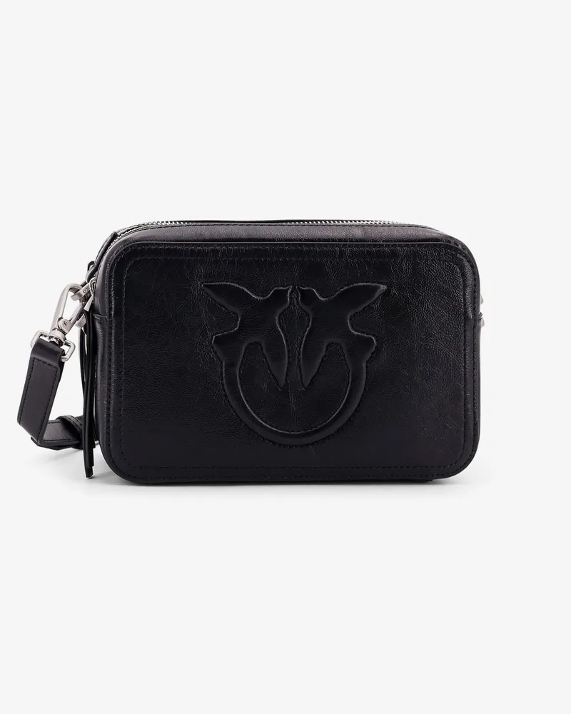 Pinko Carrie leather shoulder bag -  - gender_Woman Black