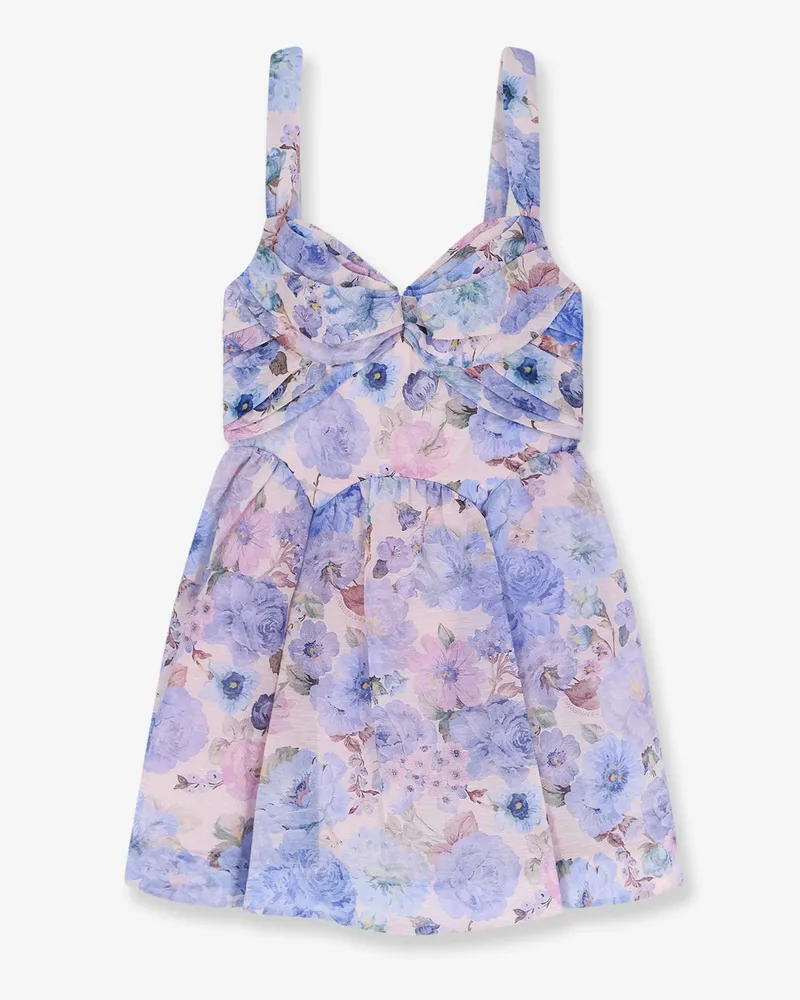 Zimmermann Rebellion Drape linen and silk mini dress -  - gender_Woman Multicolor