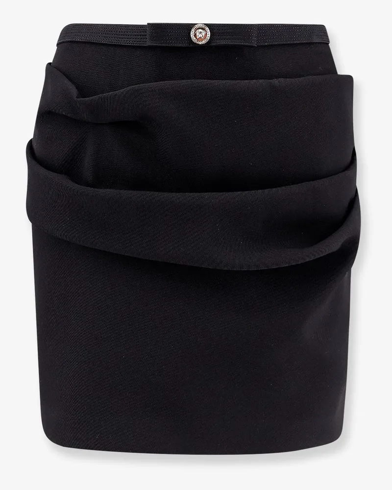 Versace Responsible  wool mini skirt with medusa detail -  - gender_Woman Black