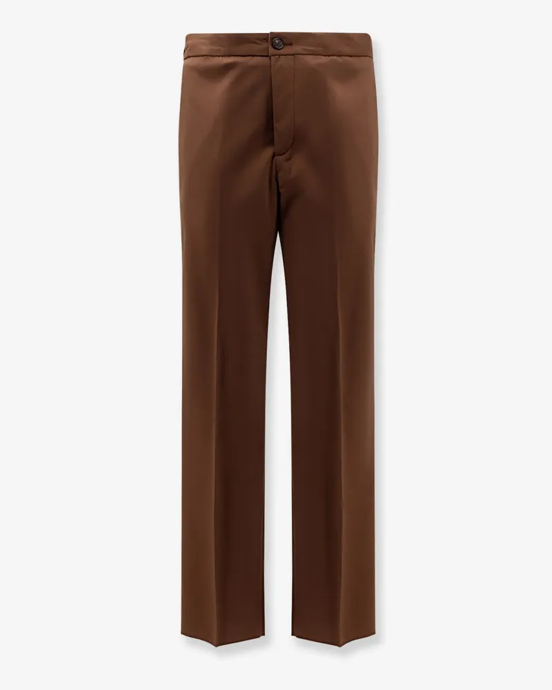Hevò Torre Chianca wool blend trousers -  - gender_Man Brown