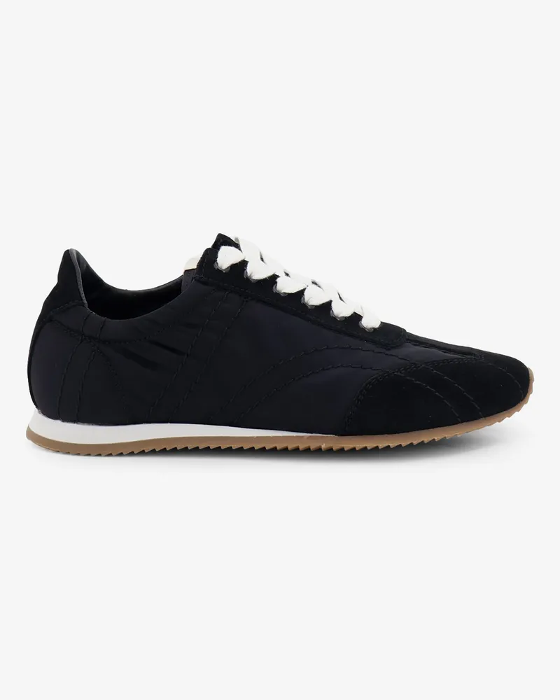 Totême Nylon and suede sneakers with all-over stitching -  - gender_Woman Black