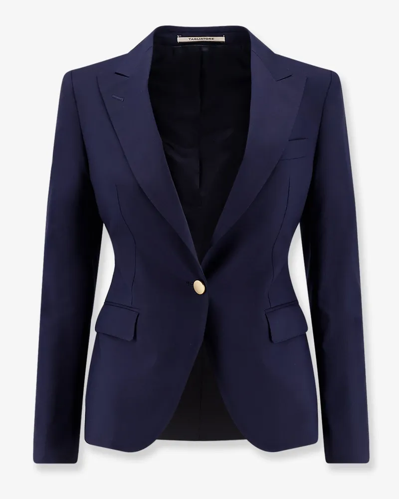Tagliatore Virgin wool blend blazer -  - gender_Woman Blue