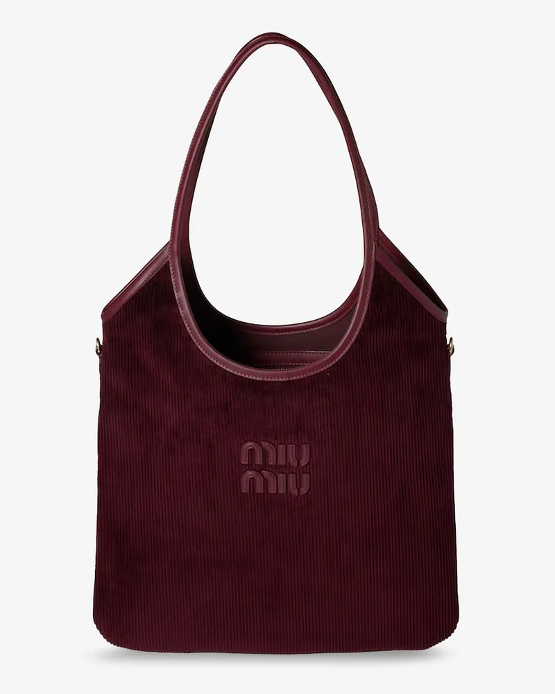 Miu Miu Ivy corduroy shoulder bag -  - gender_Woman Purple