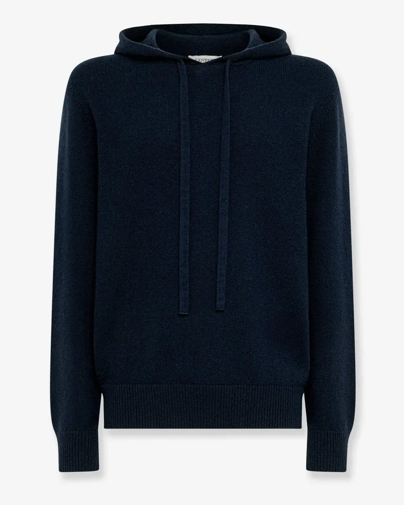 Laneus Wool and cashmere hoodie -  - gender_Man Blue