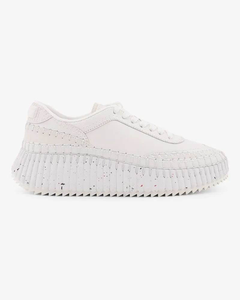 Chloé Nama low-top leather sneakers -  - gender_Woman White