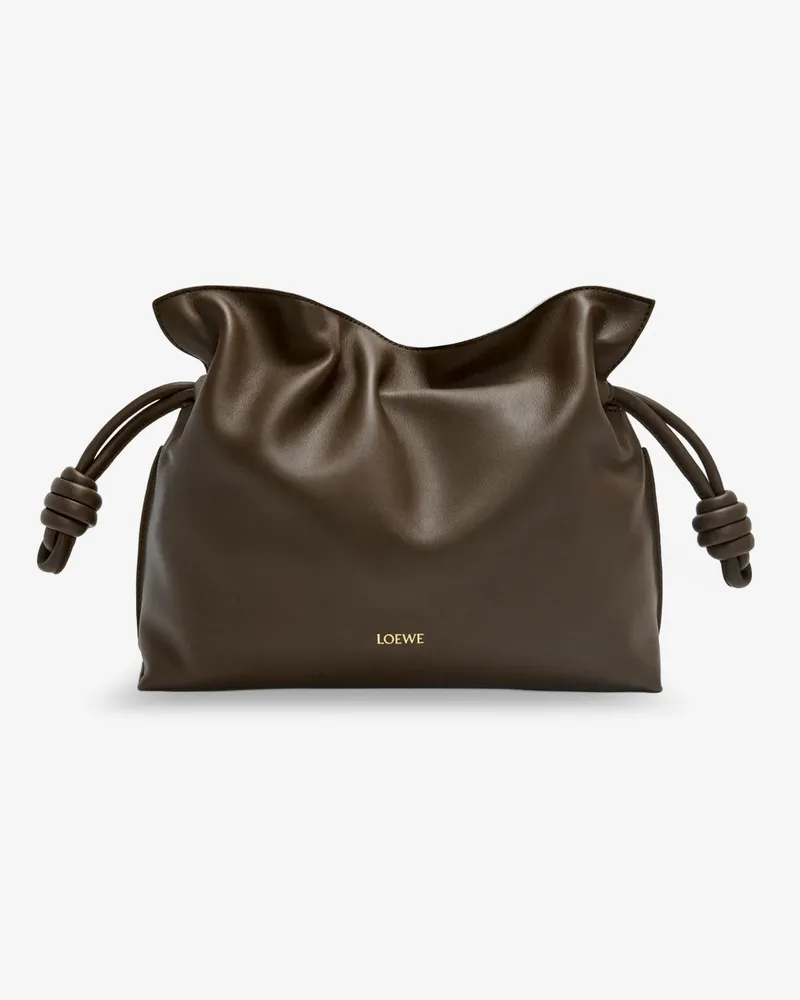 Loewe Flamenco leather clutch bag -  - gender_Woman Brown
