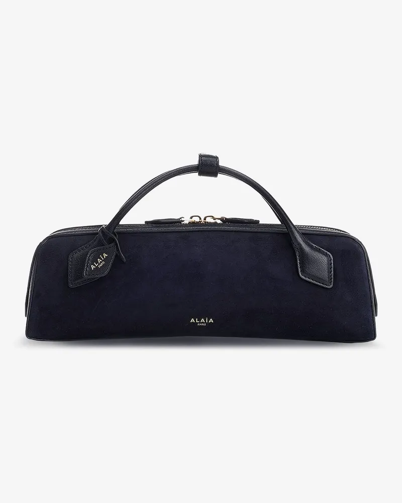 Alaïa Clutch Le Teckel suede handbag -  - gender_Woman Blue