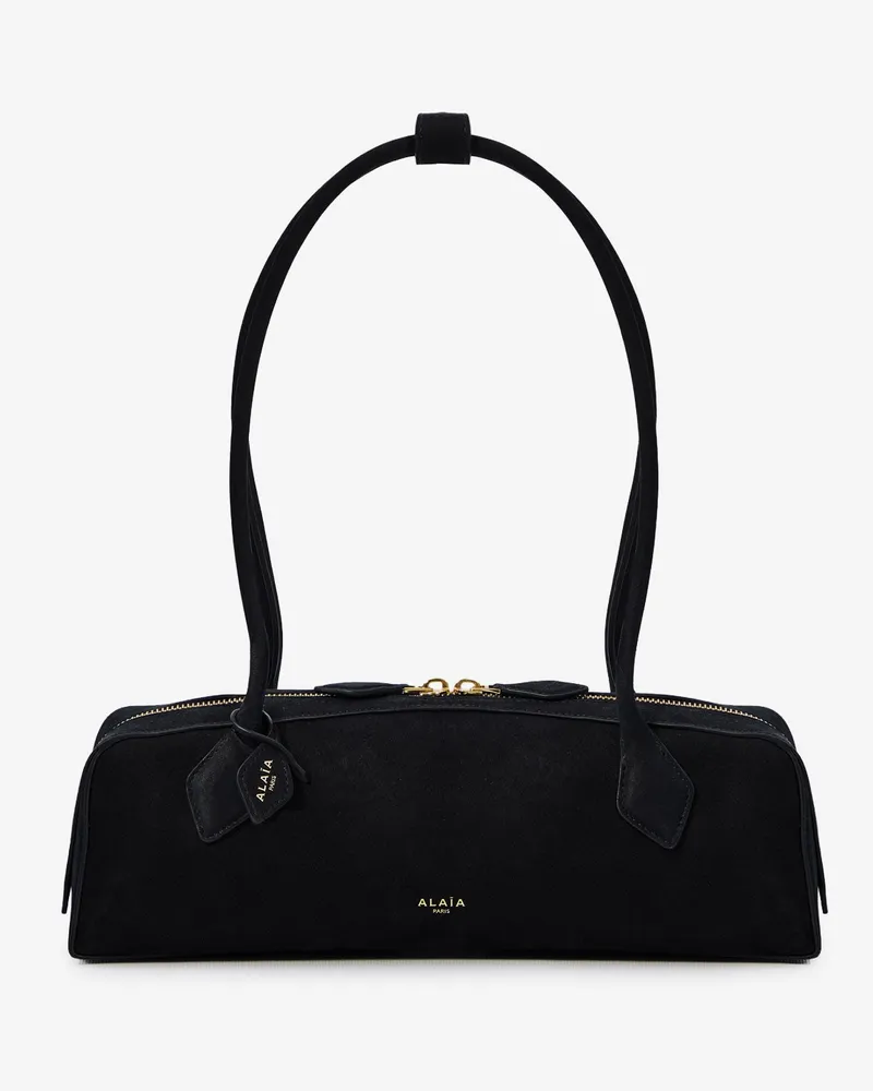Alaïa Clutch Le Teckel suede handbag -  - gender_Woman Blue