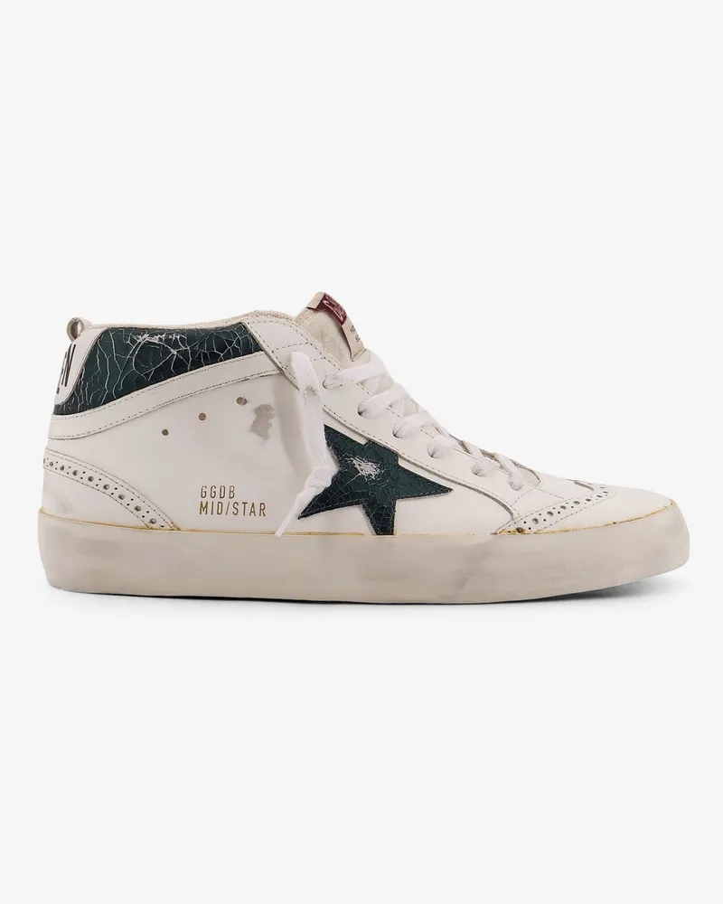 Golden Goose Mid Star Double Quarter high-top leather sneakers -  - gender_Man White