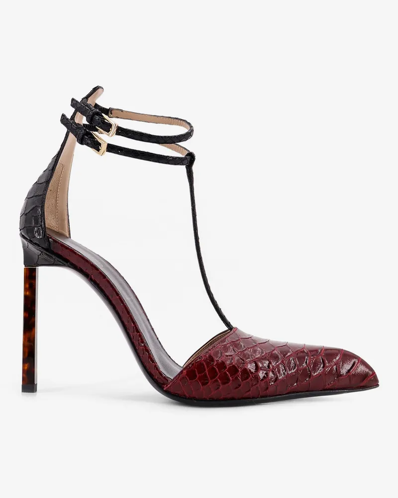 Tom Ford Python-effect leather pumps -  - gender_Woman Red