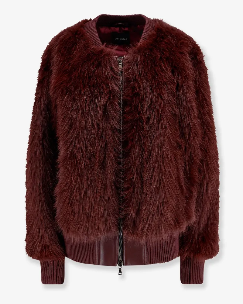 ACTUALEE Faux fur jacket -  - gender_Woman Red