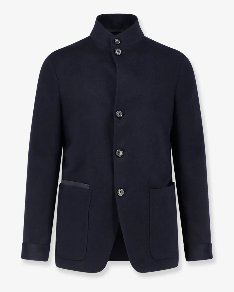 Ermenegildo Zegna Il Conte Oasi cashmere coat -  - gender_Man Blue