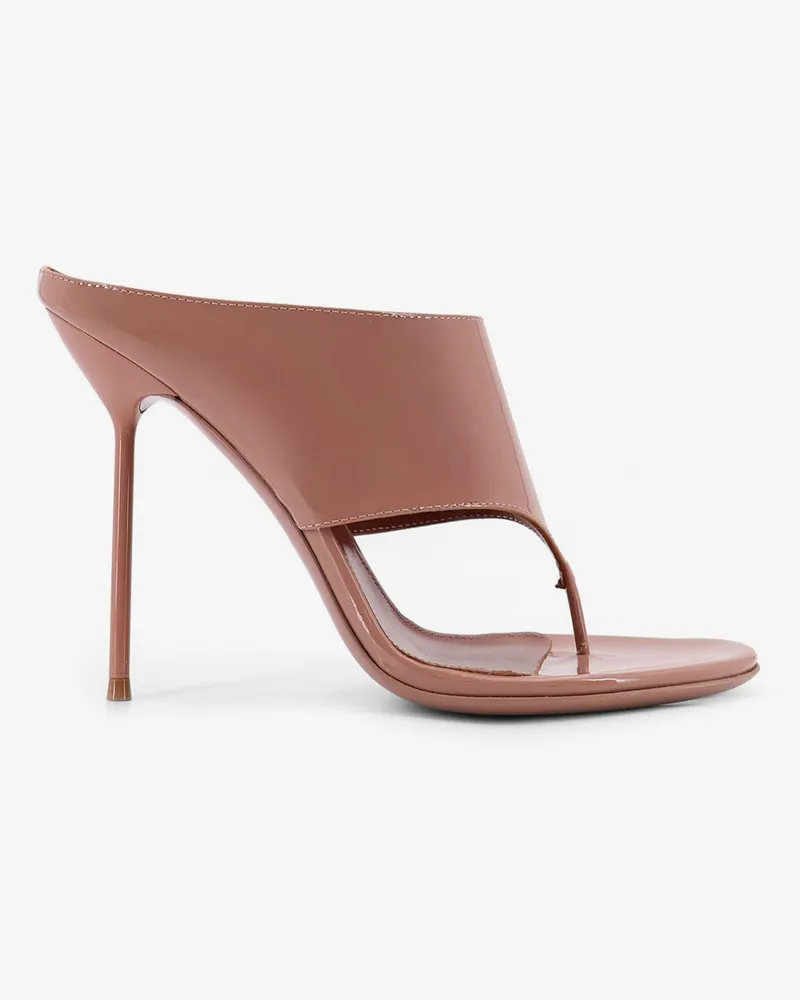 Paris Texas Lidia Thong patent leather sandals -  - gender_Woman Beige