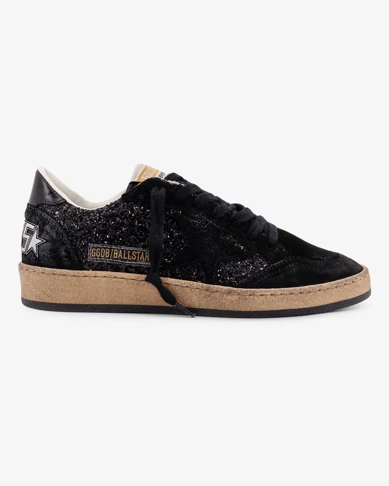 Golden Goose Ball Star low-top suede sneakers with used effect -  - gender_Woman Black