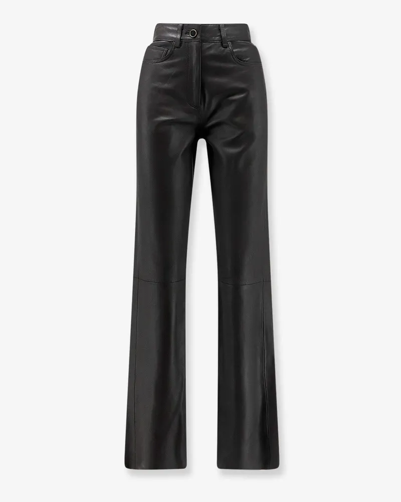 ALYSI Leather trousers -  - gender_Woman Brown