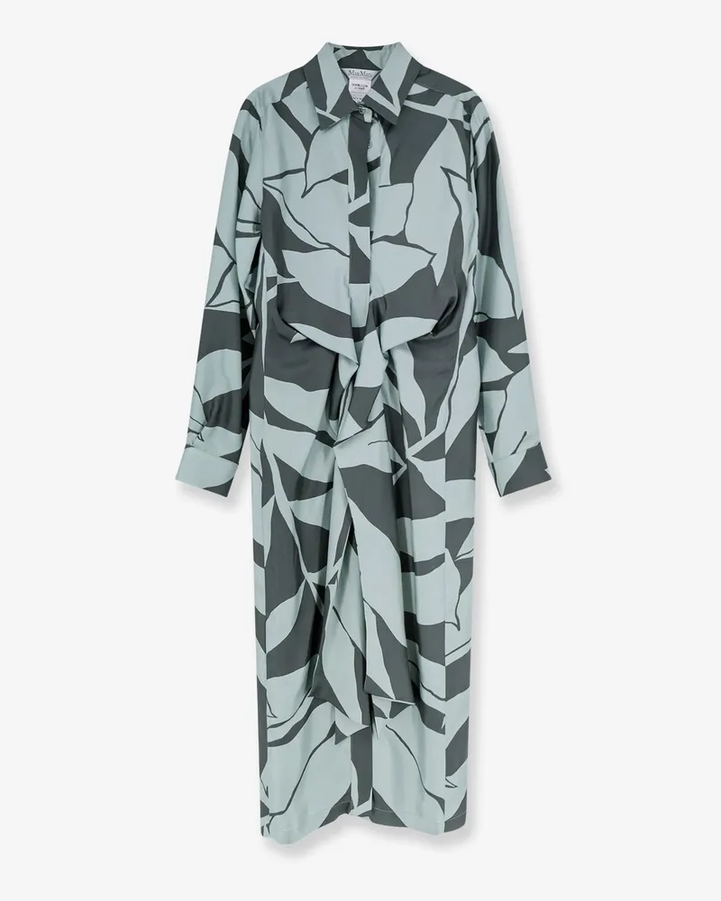 Max Mara Mxmrobinia printed silk dress -  - gender_Woman Green