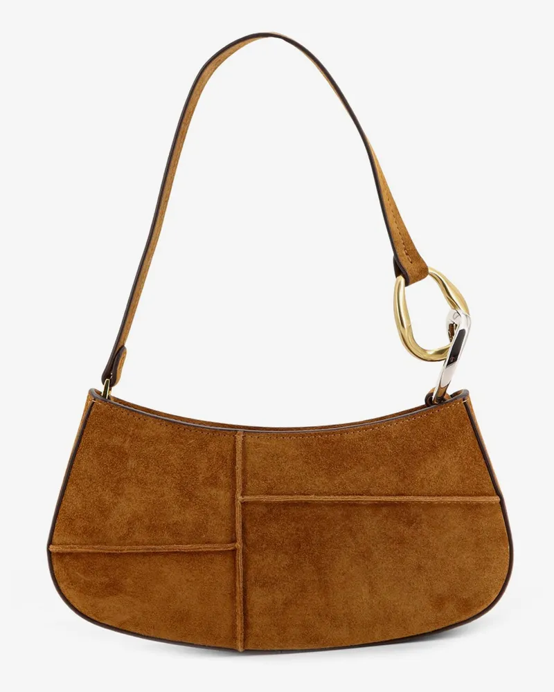 STAUD Ollie suede shoulder bag -  - gender_Woman Brown
