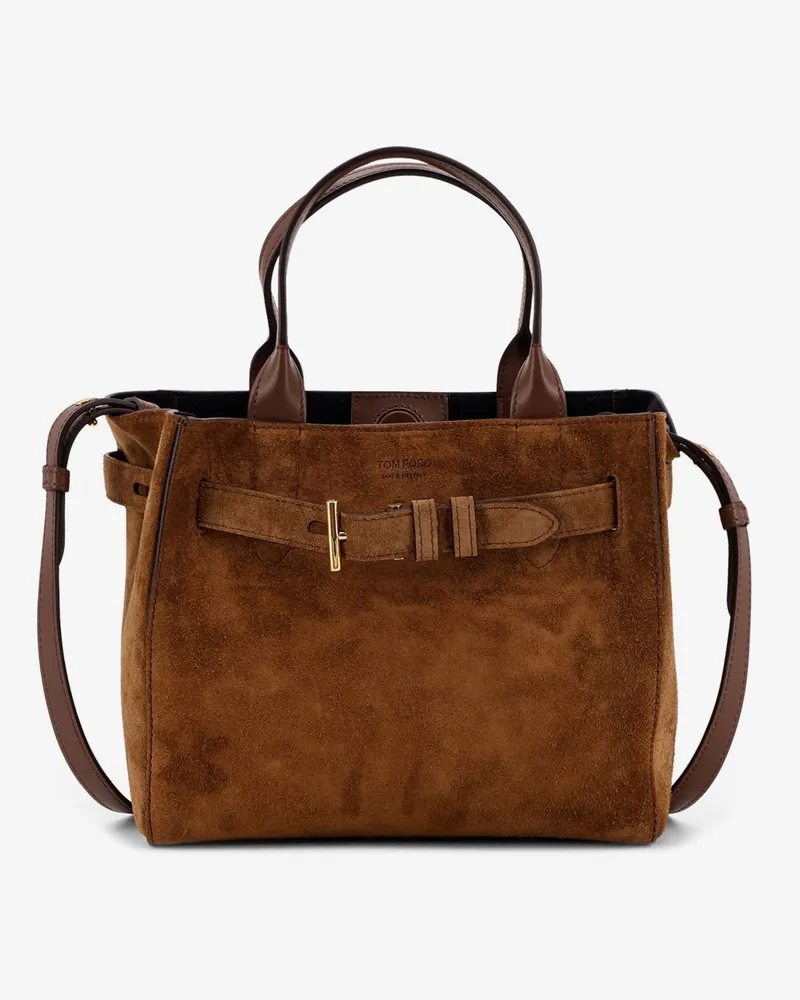 Tom Ford Audrey suede handbag -  - gender_Woman Brown