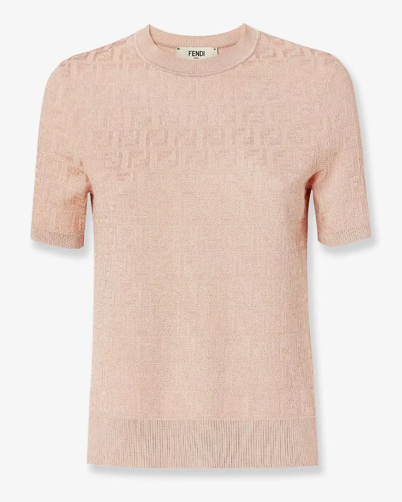 Fendi FF cotton and viscose sweater -  - gender_Woman Pink