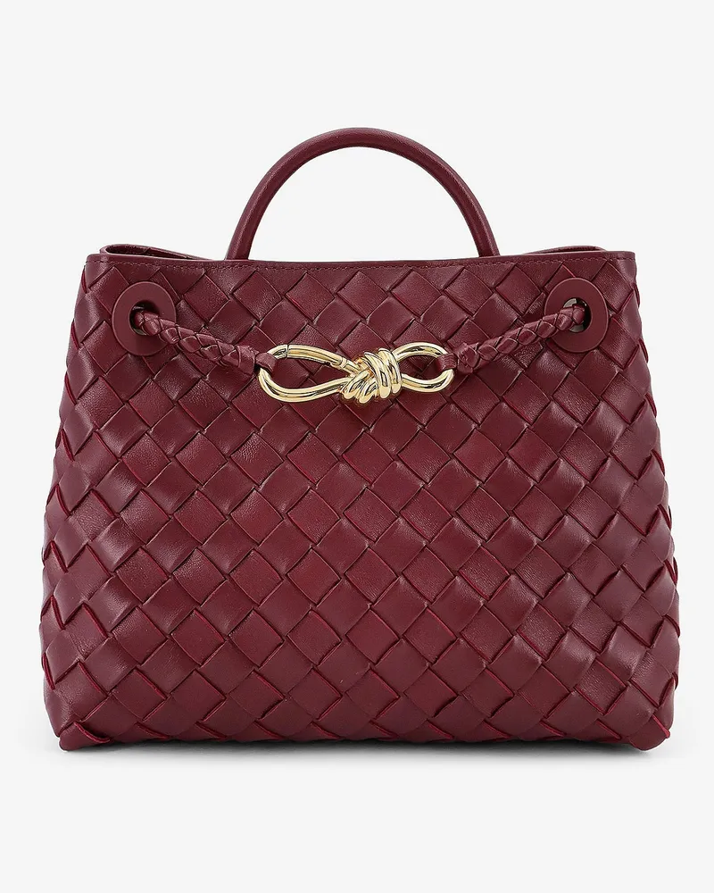 Bottega Veneta Andiamo Small Leather crossbody bag with Intrecciato Pattern -  - gender_Woman Red