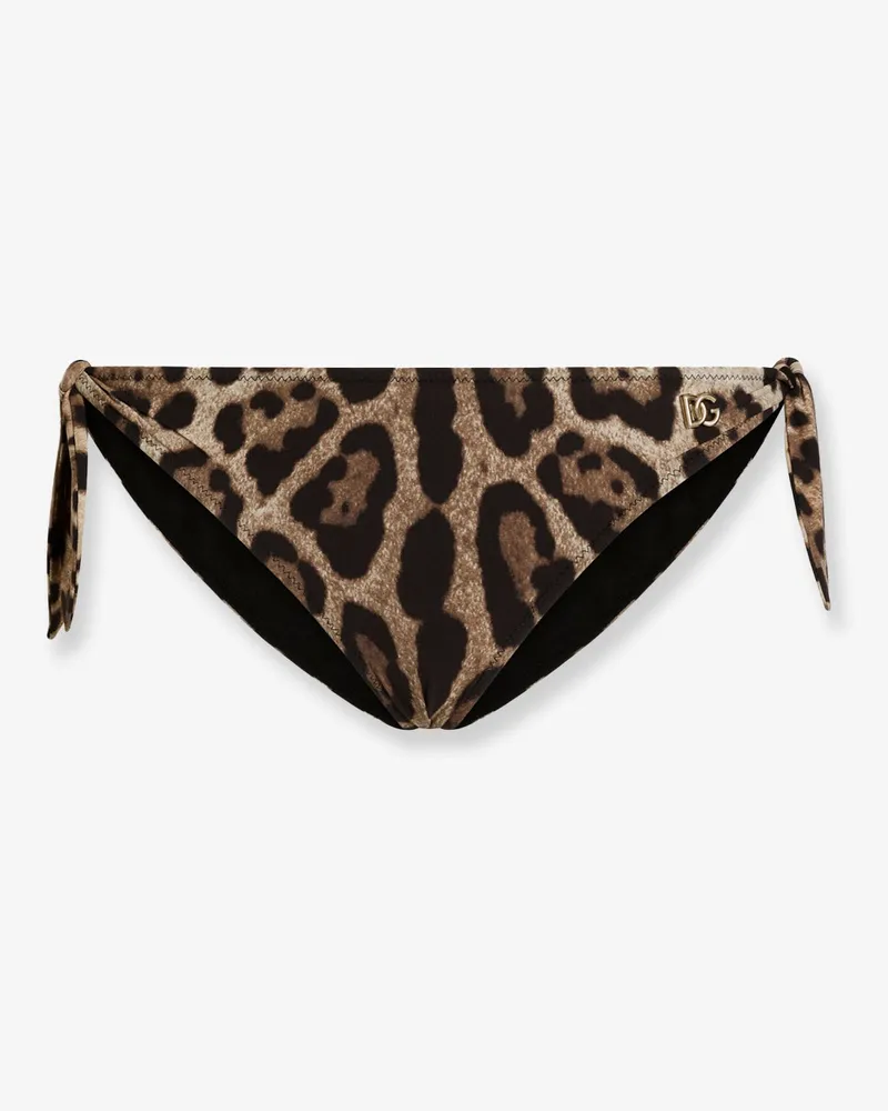Dolce & Gabbana Bikini Slip with animal print -  - gender_Woman Animal