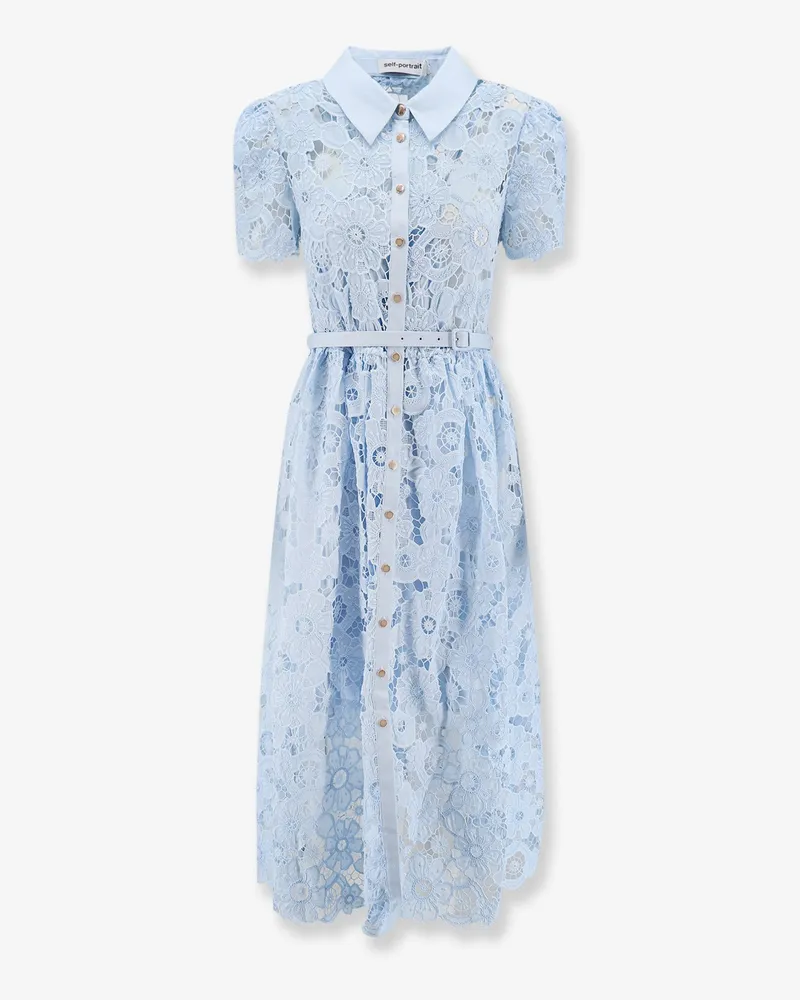 Self-Portrait Long lace dress -  - gender_Woman Blue