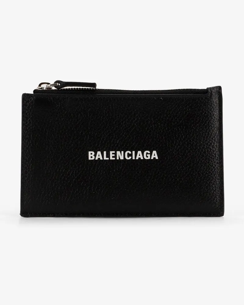 Balenciaga Leather Card Holder -  - gender_Man Black