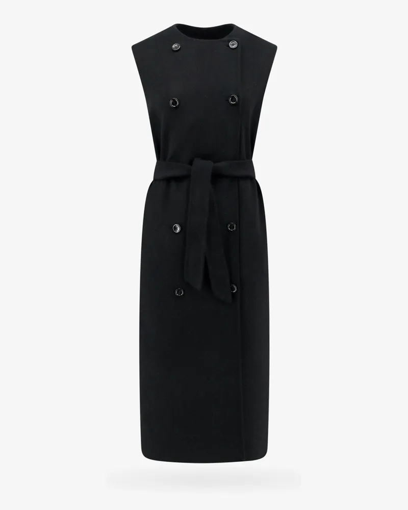 Max Mara Sleeveless wool and cashmere coat -  - gender_Woman Black