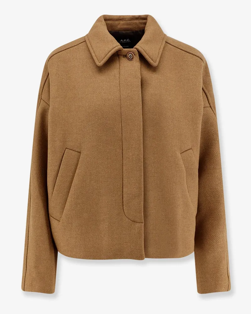 A.P.C. Becca wool blend jacket -  - gender_Woman Brown