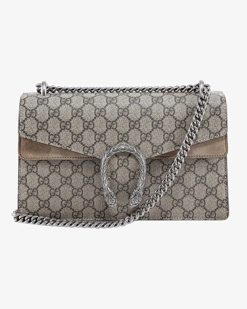 Gucci Dionysus gg supreme fabric and suede shoulder bag -  - gender_Woman Beige