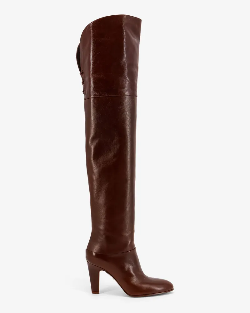 Chloé Eve Over The Knee leather boots -  - gender_Woman Brown