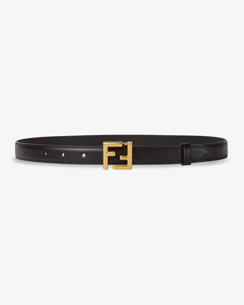 Fendi FF leather belt -  - gender_Woman Black