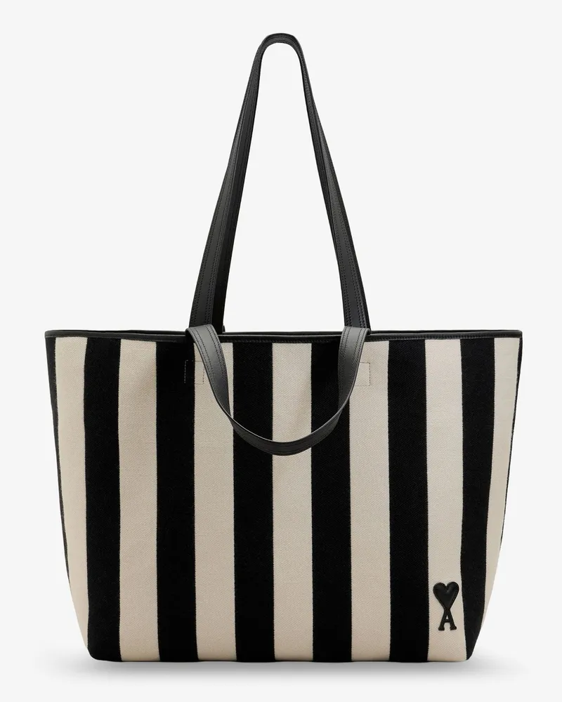 AMI Paris Ami de Coeur canvas shopping bag -  - gender_Woman Black