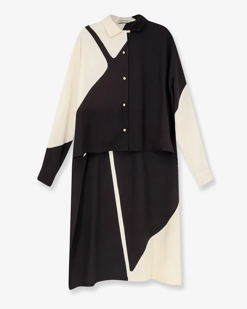 Alberta Ferretti Printed viscose shirt -  - gender_Woman Black