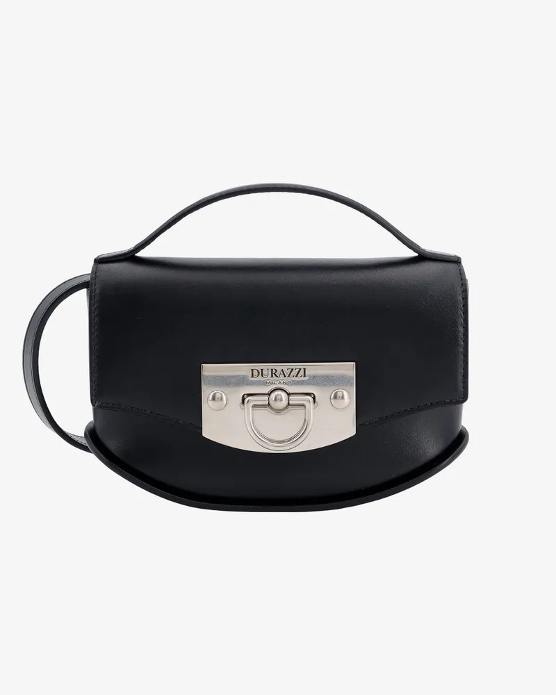 Durazzi Milano Leather handbag with engraved logo -  - gender_Woman Black