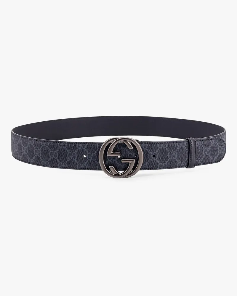 Gucci GG Supreme fabric belt -  - gender_Man Blue