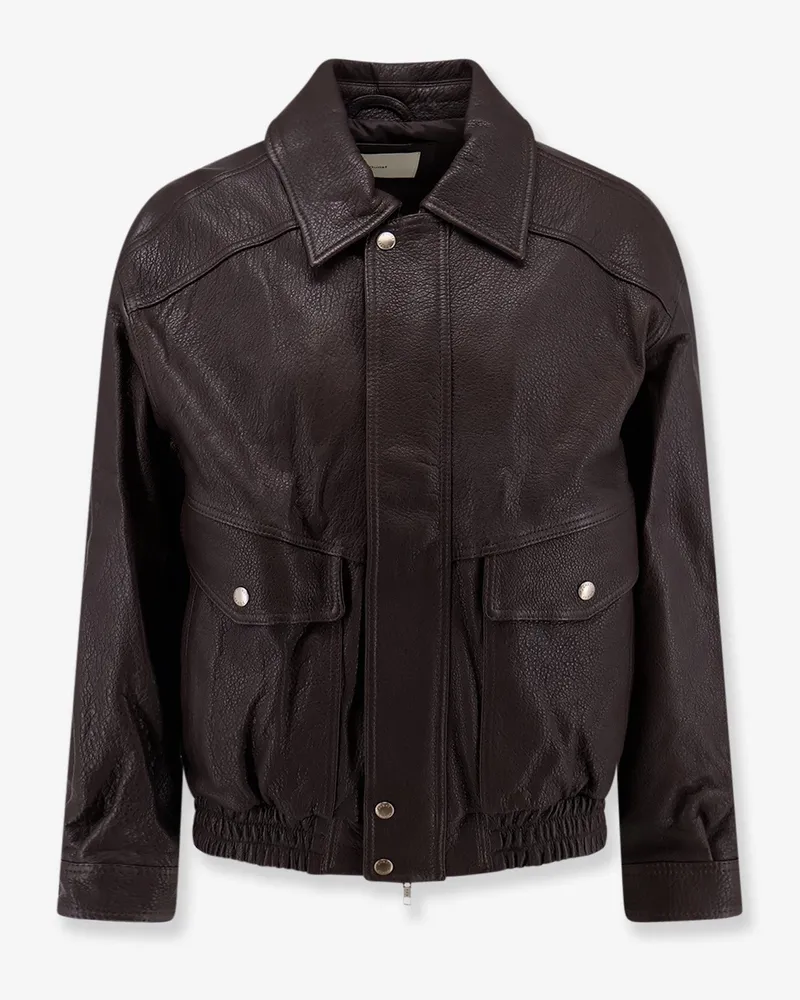 Dunst Unisex Vintage leather blouson -  - gender_Woman Brown