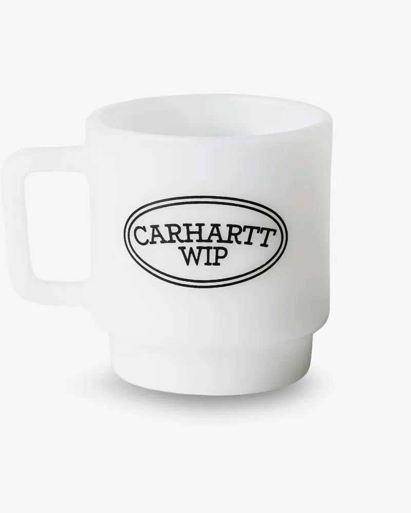 Carhartt WIP Hugging Cats Glass Mug -  - gender_Unisex White