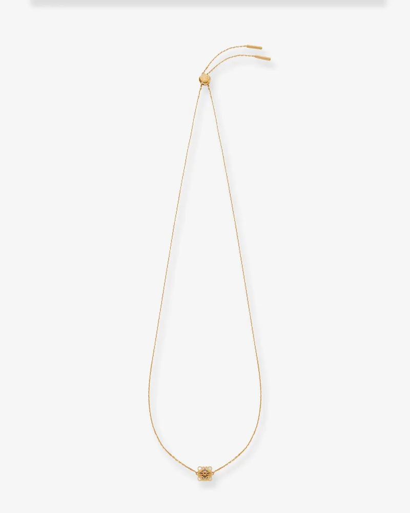 Loewe Bombè Anagram Brass Necklace -  - gender_Woman Gold