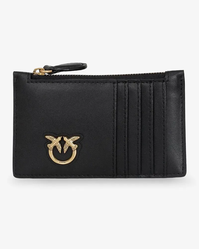 Pinko Airone leather card holder -  - gender_Woman Black