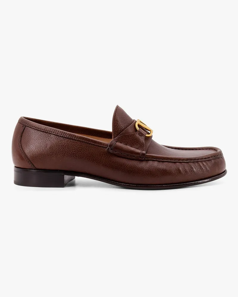 Valentino Garavani Vlogo leather loafer -  - gender_Man Brown