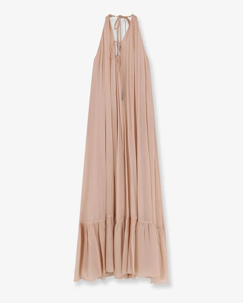 Pinko Venturone chiffon long dress -  - gender_Woman Pink