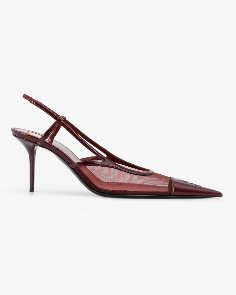 Saint Laurent Renée mesh pump with Cassandre toe -  - gender_Woman Red