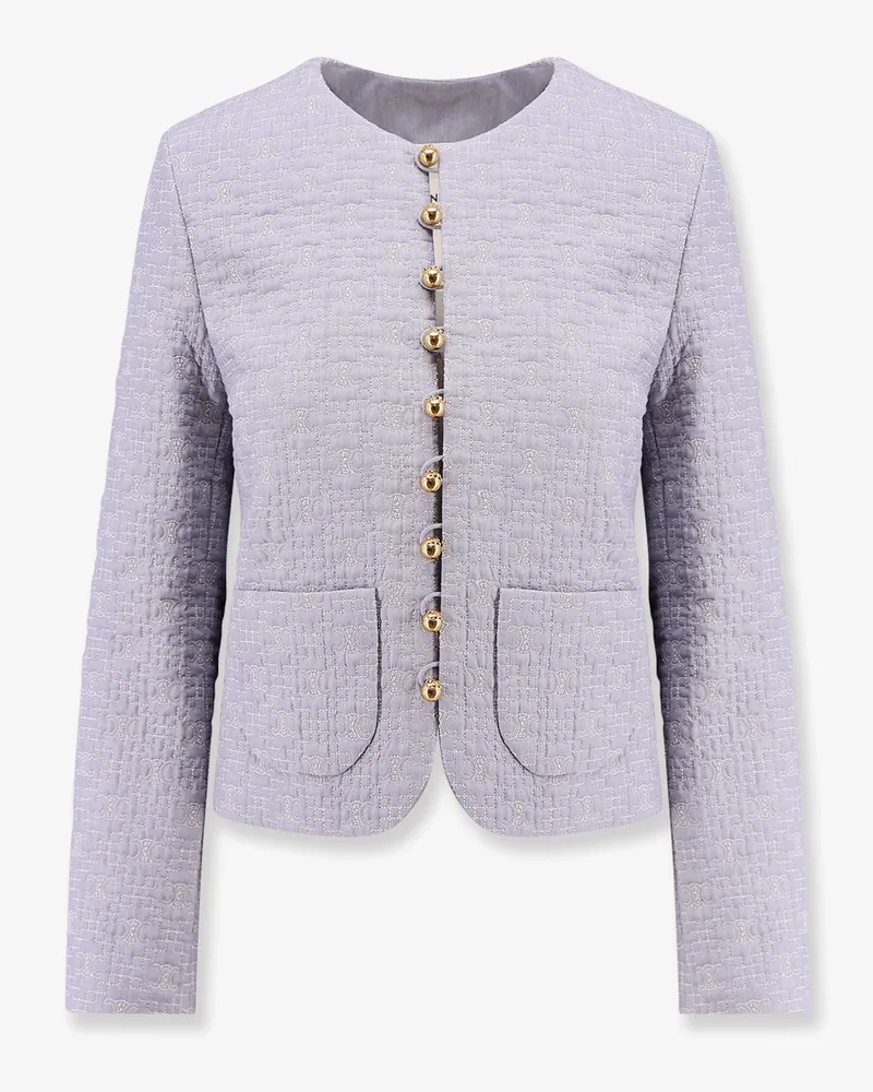 Celine Quilted cotton blazer with triomphe motif -  - gender_Woman 